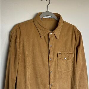 Criquet Tan Corduroy Pearl Snap Shirt
